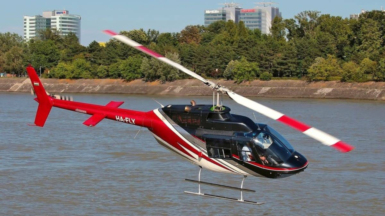 Éjszakai helikopterezés BELL-206-tal Budapest felett 2