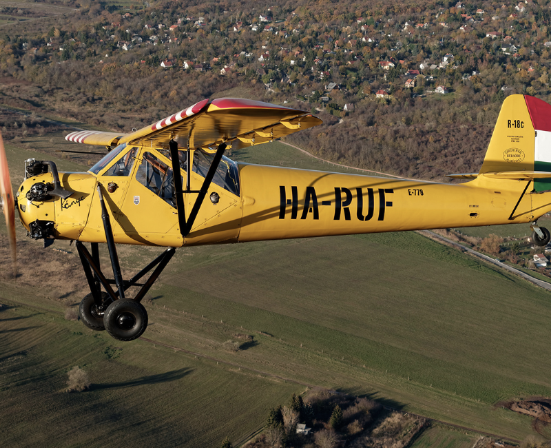 Élményrepülés R-18 Kánya Repülőgéppel Budaörsön 4