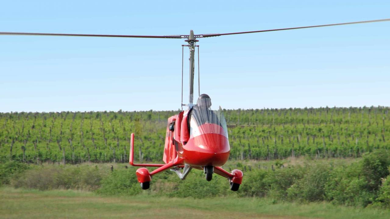 Gyrokopterrel 20 Perces Élményrepülés Gödöllői Domságnál 1