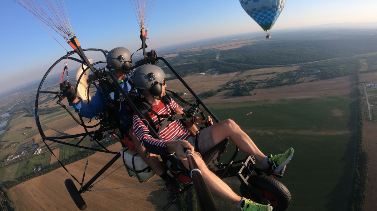 Motoros tandem siklóernyőzés Gödöllőről - Nagy kör 1