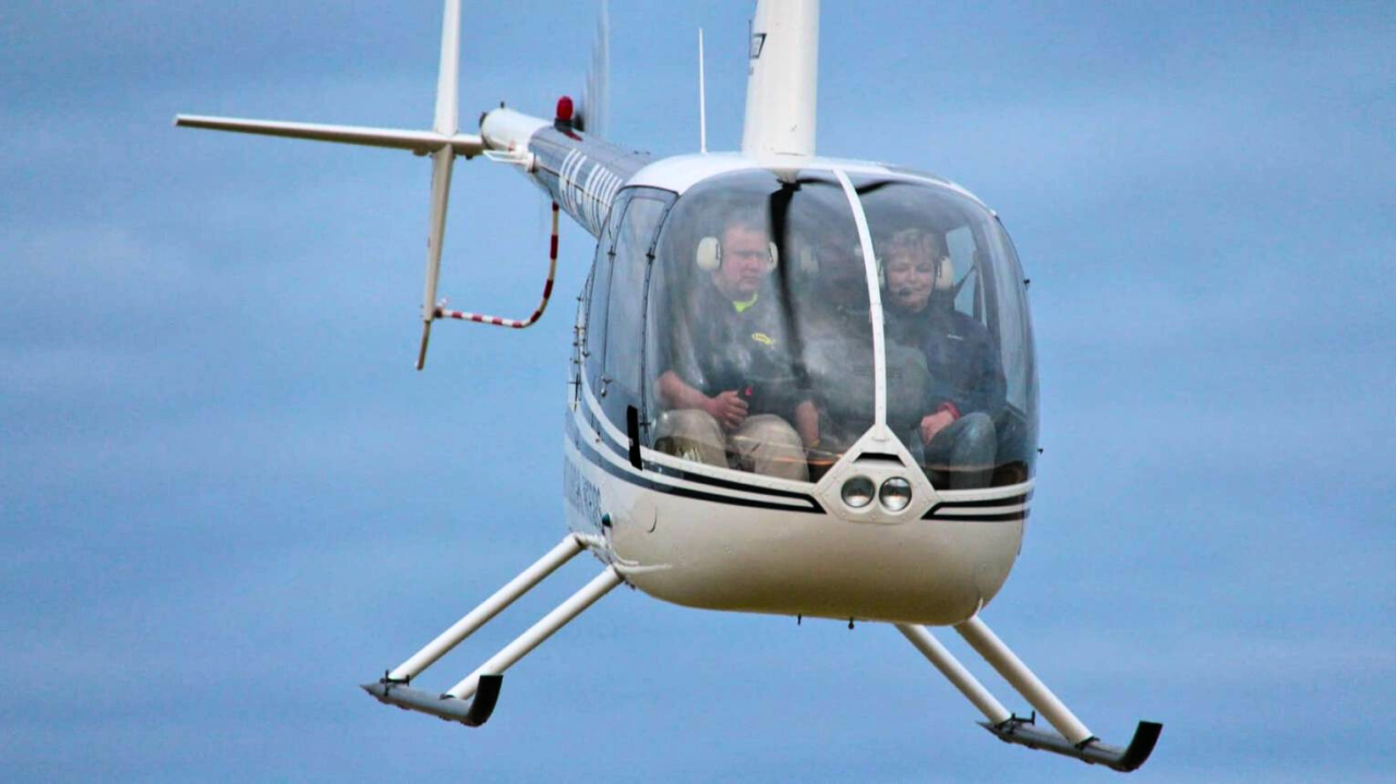 Helikopteres élményrepülés a Petesmalmi vidrapark felett 2